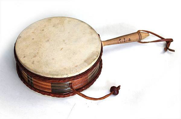Muses Ape drum cubano in legno e pelle naturale