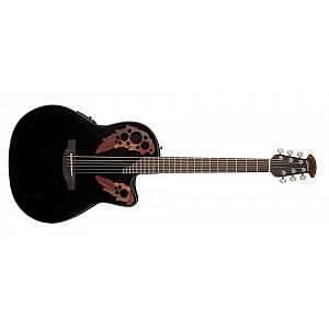 Ovation CE 44-5 Celebrity Elite Mid Cutaway Black - chitarra acustica elettrificata