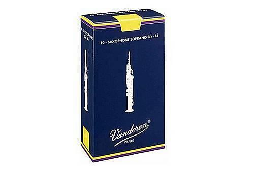 Vandoren ancia per sax soprano - 2,5 - scatola 10 ance