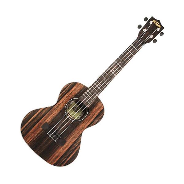 Kala KA-EBY-TE UKULELE TENORE STRIPED EBONY ELETTRIFICATO con BORSA