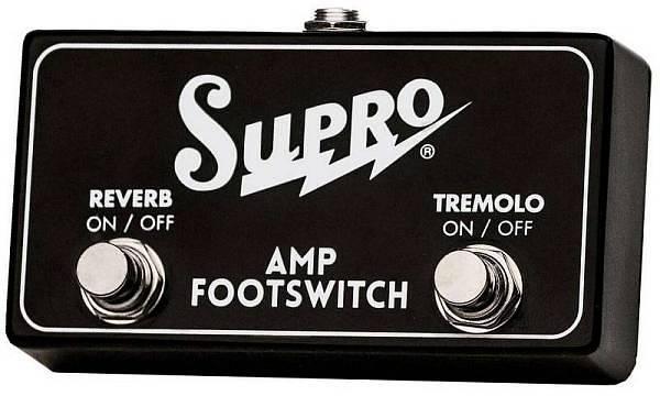 Supro TREMOLO & REVERB FOOTSWITCH per amplificatori Supro