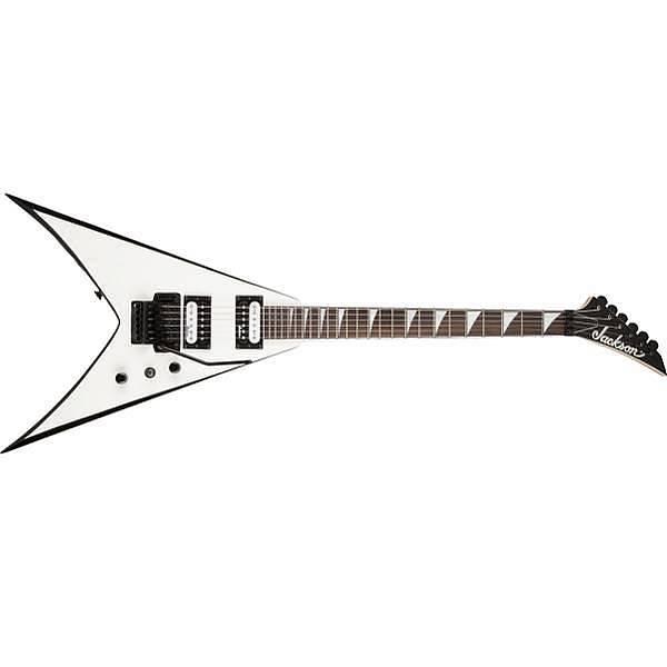 Jackson JS Series King V JS32 Amaranth fingerboard White w/Black Bevels