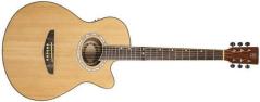 OQAN QGA-40CE Natural - Chitarra acustica Mini-jumbo Cutaway