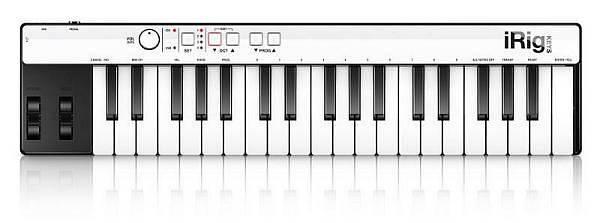 IK Multimedia iRig Keys - Mini master keyboard a 37 tasti per sistemi Android, iOS, PC e MAC