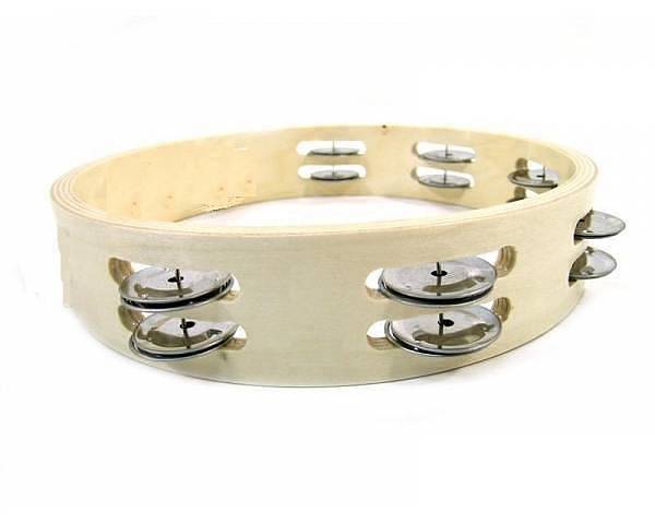 Extreme Tamburello in legno 8 pollici con piattini - hlt082