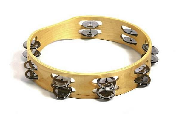 Extreme Tamburello in legno 10 pollici con piattini - hlt102