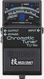 Boss TU 3W accordatore stompbox WAZA