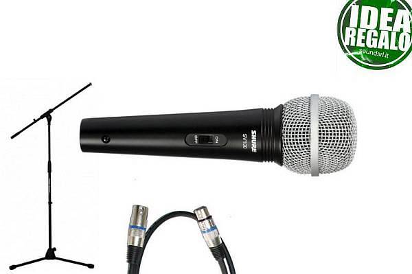 Shure SV100 con asta microfono e cavo - IDEA REGALO