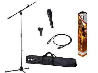 Proel PSE1 - kit asta microfono RMS200 con microfono borsa e cavo