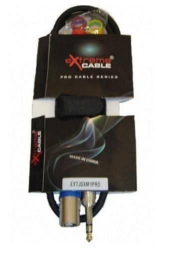 Extreme CAVO XLR MASCHIO – JACK STEREO 1/4″ 6.3mm 1 MT