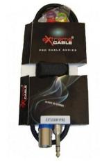 Extreme CAVO XLR MASCHIO – JACK STEREO 1/4&#8243  6.3mm 1 MT