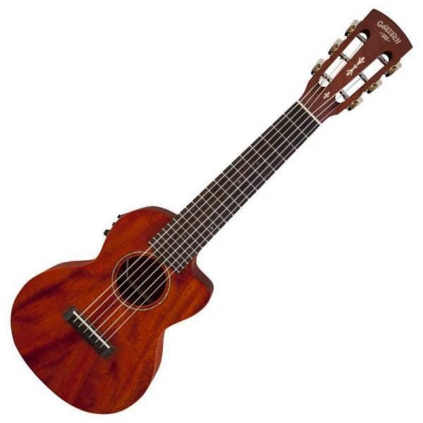 Gretsch G9126 A.C.E. Guitar-Ukulele Acoustic-Cutaway-Electric Ovangkol Fingerboard Honey Mahogany Stain