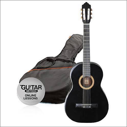 Ashton SPCG34-BK - kit per imparare la chitarra classica tre quarti