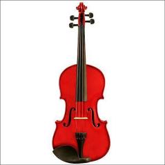 Ashton AV142-red - kit violino 1/4 con astuccio e spalliera