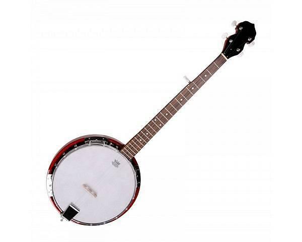 OLVEIRA BJ005 BANJO 5 CORDE PELLE REMO/30 TIRANTI/CASSA IN MOGANO RISONANTE/TASTIERA IN PALISSANDRO