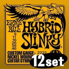 Ernie Ball 2222 - Hybrid Slinky - 9-46 -  idea regalo 12 set corde