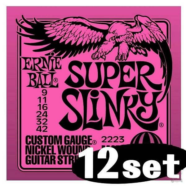 Ernie Ball 2223 - Super Slinky - 9-42 -  idea regalo 12 set corde