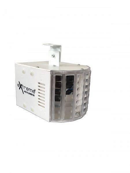 EXTREME HEX FLOWER 63 EFFETTO LUCE 6 X 3W RGBWA+UV LED BEAM DISCOTECA 30 WATT CONTROLLO DMX 6 CANALI