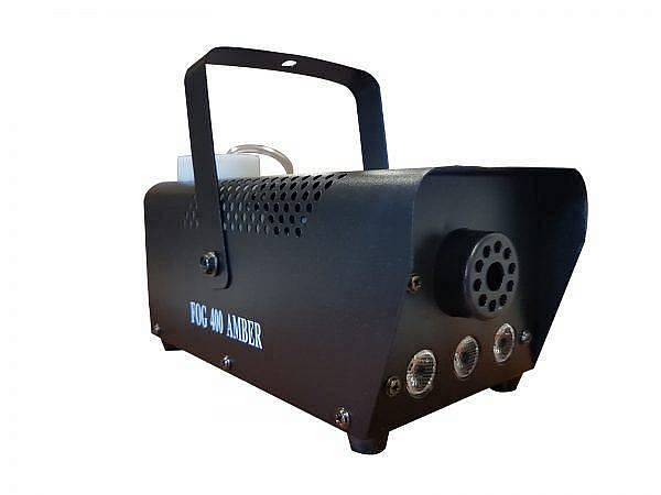 EXTREME FOG 400 MACCHINA DEL FUMO 400 WATT 3 LED COLORE AMBRA CONTROLLO MANUALE GITTATA 3 METRI