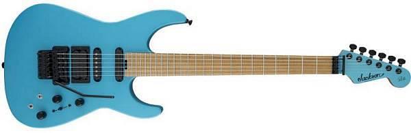 Jackson USA Signature Phil Collen PC1 Matte Caramelized Flame MN Matte Blue Frost