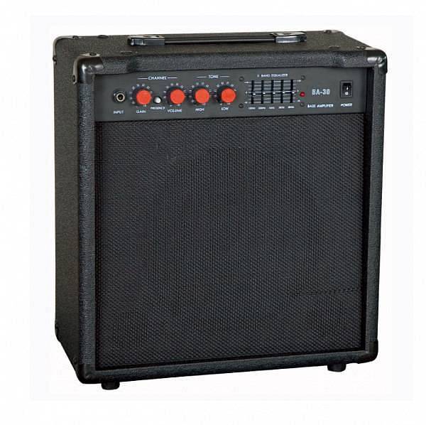 EXTREME BA30 AMPLIFICATORE PER BASSO 30W INPUT JACK 6.3mm EQ 5 BANDE SPEAKER 10″ 