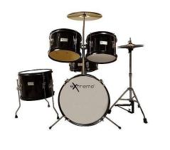 EXTREME D-900J5 BK BATTERIA ACUSTICA JUNIOR PER BAMBINI COMPLETA CON SGABELLO & BACCHETTE
