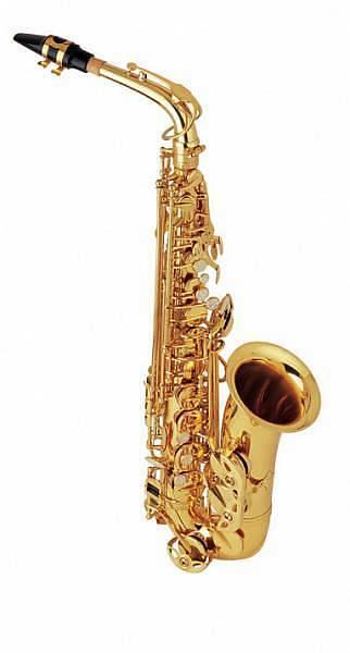 EXTREME JBAS-01 SAX ALTO IN OTTONE FINITURA ORO LACCATO CON CHIAVE DEL FA ACUTO - SET COMPLETO