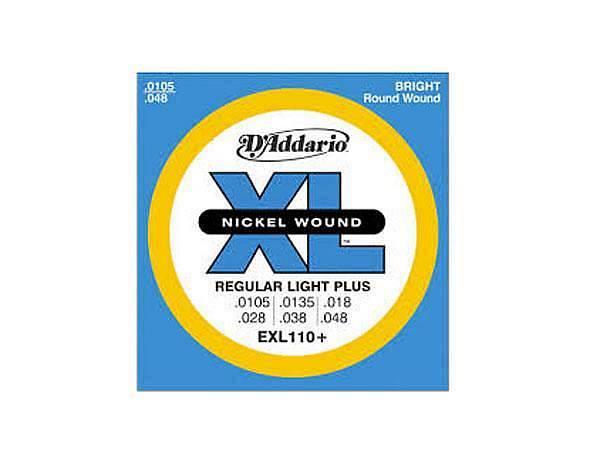 D'Addario EXL 110+ Regular Light Plus 10,5-48