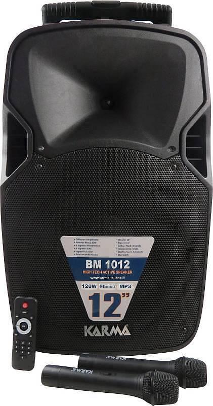 Karma BM 1012 Diffusore amplificato trolley da 120W con 2 radiomicrofoni