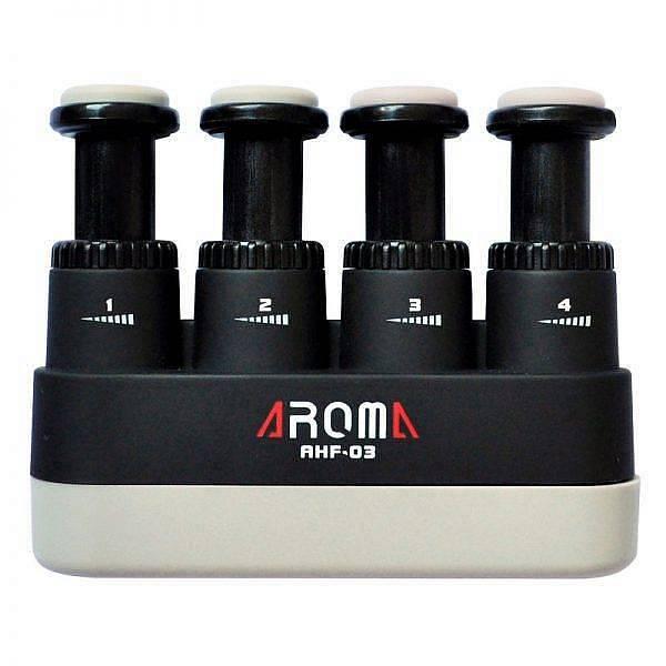 AROMA AHF-03BK ALLENATORE IMPUGNATURA GINNICO PER CHITARRA E FIATI COLORE NERO