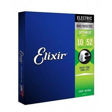 ELIXIR STRINGS CORDE 19077 OPTIWEB 010-052  PER CHITARRA ELETTRICA