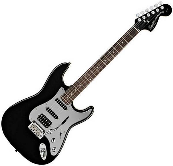 Squier by Fender Standard Stratocaster HSS Black and Chrome