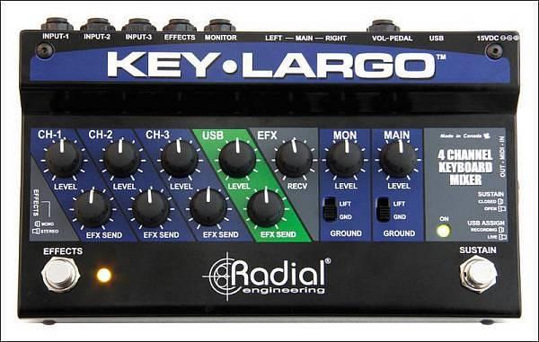 Radial Key-Largo - mini mixer per tastieristi