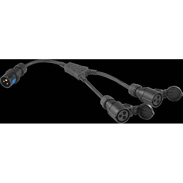 Extreme CAVO CORRENTE SPLITTER CEE DA SPINA 16A  3 poli da maschio a 2 femmine