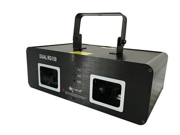 Extreme DUAL RG-150 EFFETTO LUCE DOPPIO LASER ROSSO VERDE 50 DMX