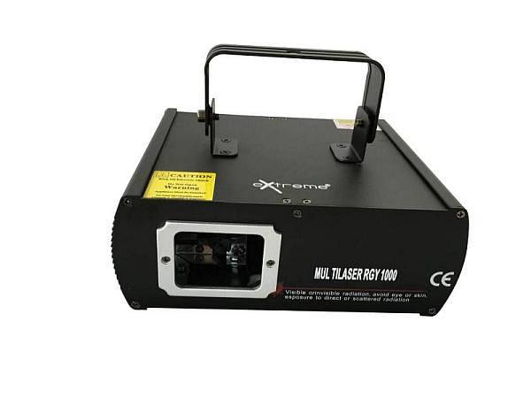 Extreme MULTILASER RGY 1000 EFFETTO LUCE LASER SINGOLA LENTE ROSSO VERDE DMX