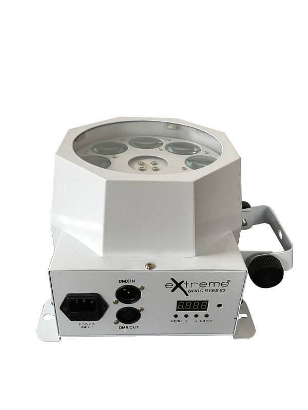 Extreme GOBO EYES 83 EFFETTO LUCE LED BEAM RGBW 8x3W DMX