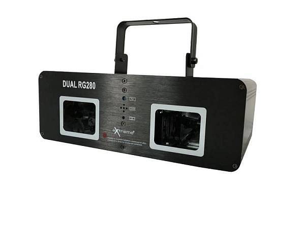 Extreme DUAL RG-280 EFFETTO LUCE DOPPIO LASER ROSSO VERDE  DMX