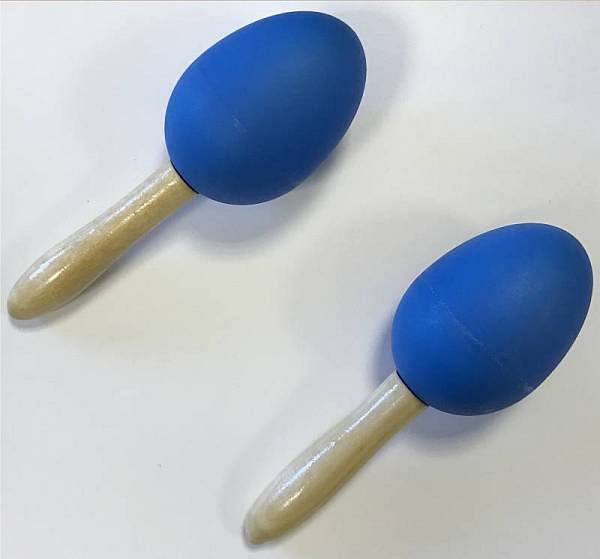 Extreme  DP12 COPPIA MARACAS IN PLASTICA MANICO IN LEGNO COLORE BLU