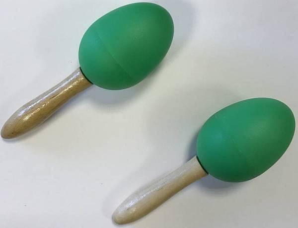 Extreme  DP12 COPPIA MARACAS IN PLASTICA MANICO IN LEGNO COLORE VERDE