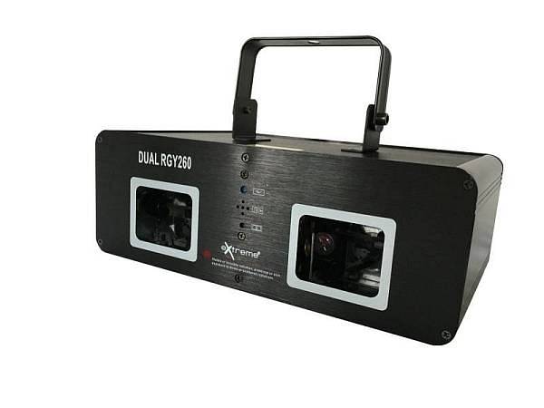 Extreme DUAL RGY260 EFFETTO LUCE DOPPIO LASER GIALLO ROSSO VERDE