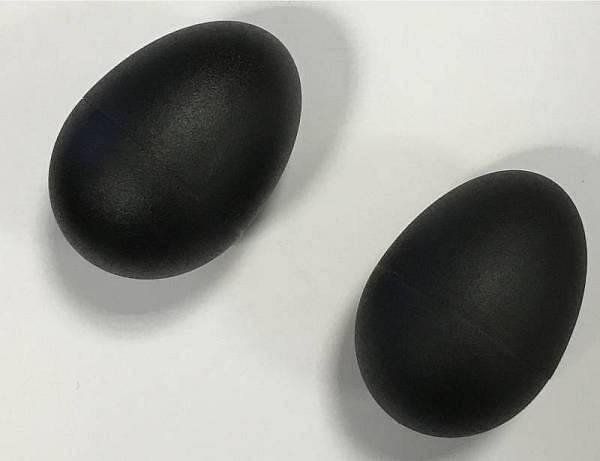 Extreme  M101 COPPIA SHAKER A FORMA DI UOVO IN PLASTICA COLOR NERO