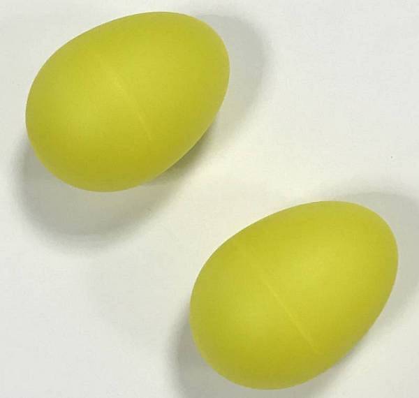 Extreme  M101 COPPIA SHAKER A FORMA DI UOVO IN PLASTICA COLORE GIALLO
