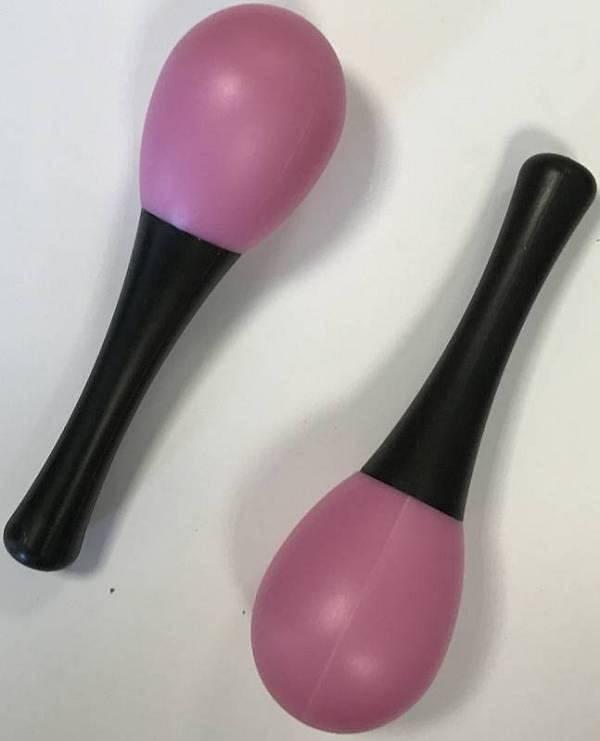 Extreme DP14 COPPIA MARACAS IN PLASTICA COLORE ROSA