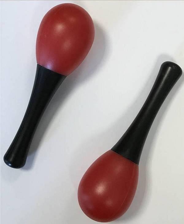 Extreme DP14 COPPIA MARACAS IN PLASTICA COLORE ROSSO