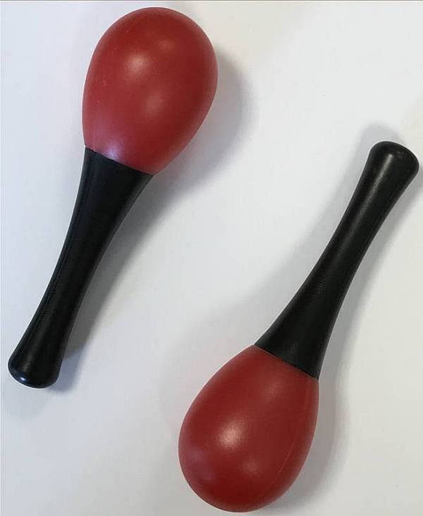 Extreme  DP14 COPPIA MARACAS IN PLASTICA COLORE ROSSO