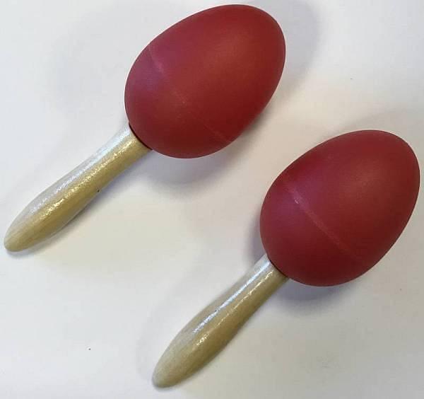 Extreme DP12 COPPIA MARACAS IN PLASTICA MANICO IN LEGNO COLORE ROSSO