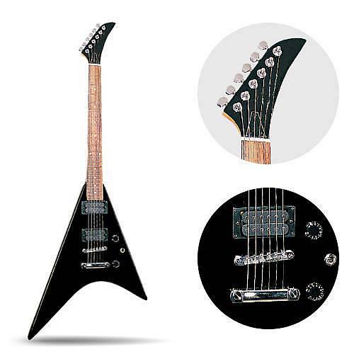 Extreme  EV-150 CHITARRA ELETTRICA NERA TIPO FLYING V