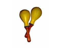 Extreme MA2YW COPPIA MARACAS IN LEGNO COLORE GIALLO