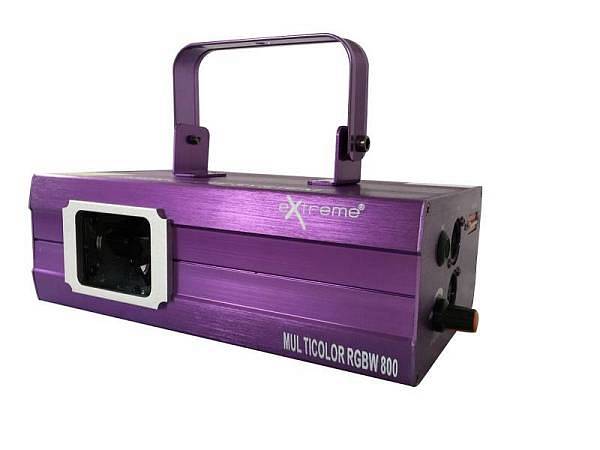 Extreme MULTICOLOR RGBW 800 EFFETTO LUCE LASER SINGOLA LENTE